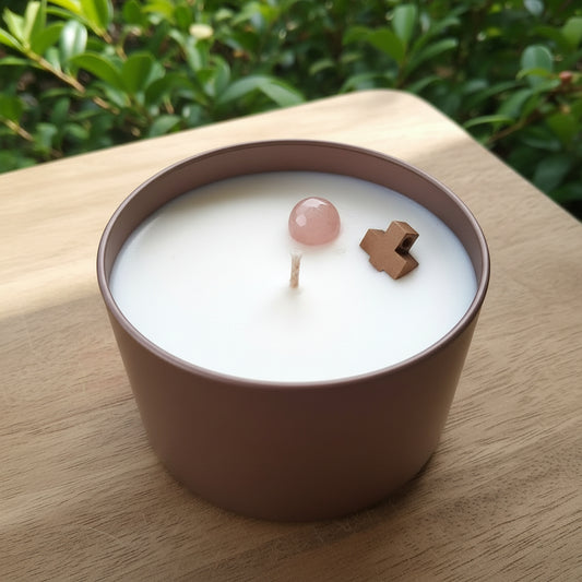 Lemon Scented Prayer Candle 8 oz