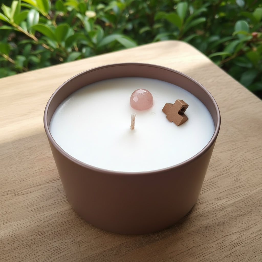 Lemon Scented Prayer Candle 8 oz