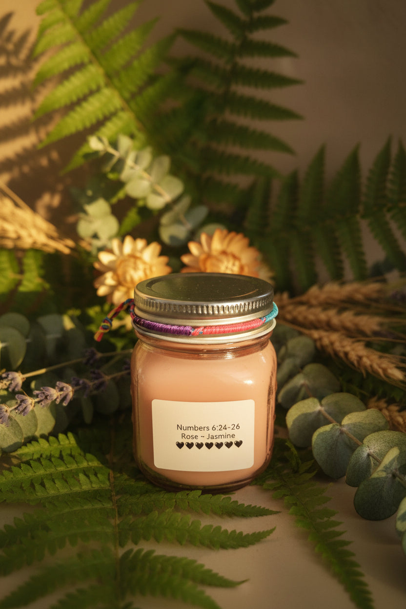 Prayer Candle Rose Jasmine 5 oz